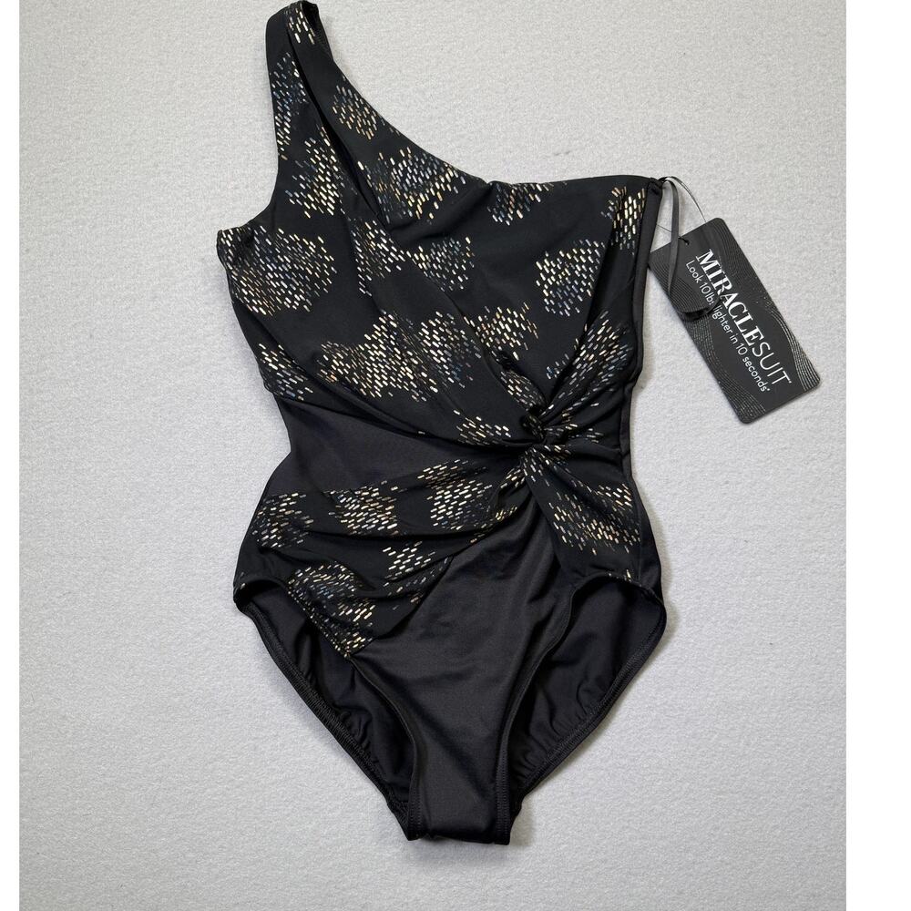Miraclesuit Women's Iridium Minx Slimming one-Piece  Swimsuit black 8 $188